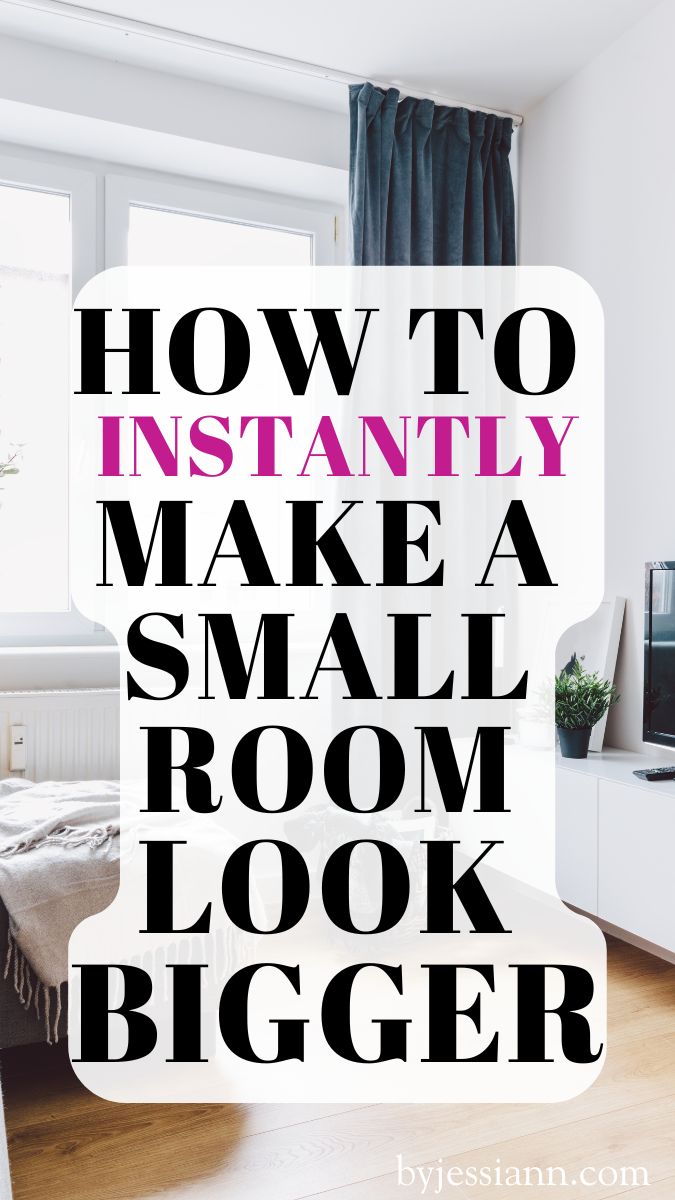 how to make a small room look bigger