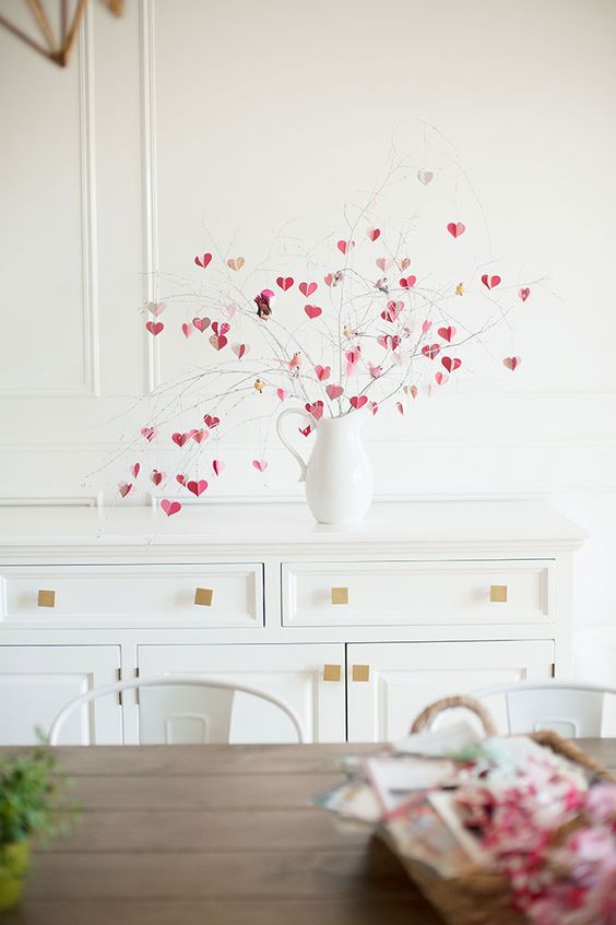 minimalist valentines day decor