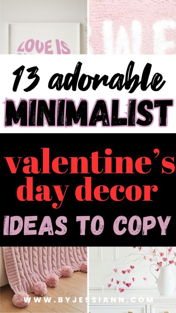 minimalist valentines day decor