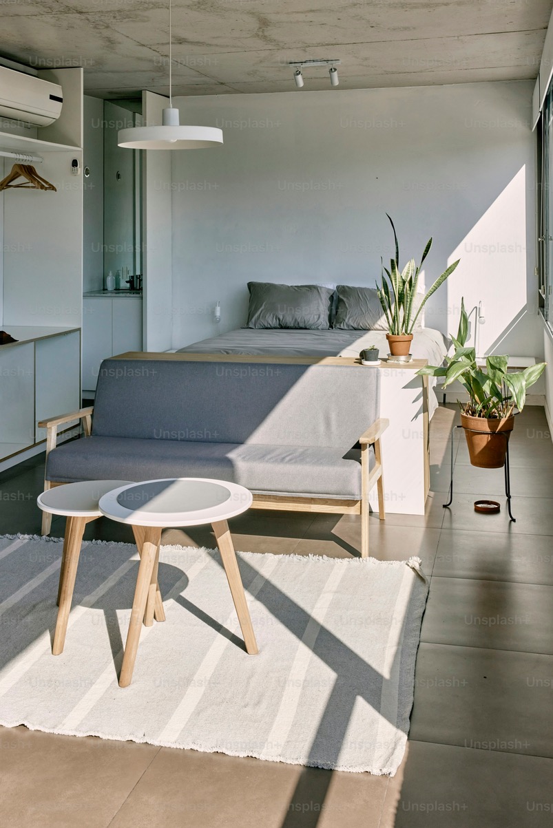 minimalist studio apartment