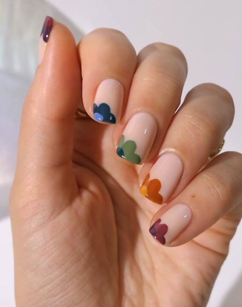minimalist fall nail art