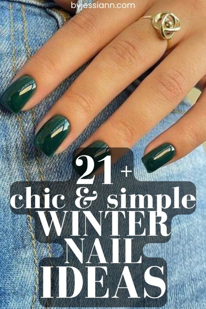 Simple nails for winter