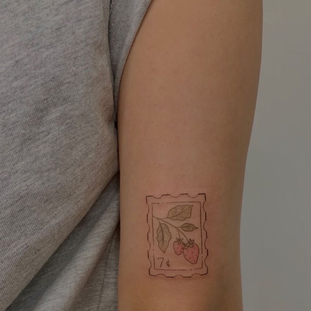 fruit stamp tattoo 