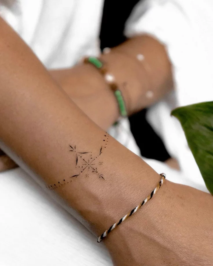 ornamental wrist bracelet tattoo