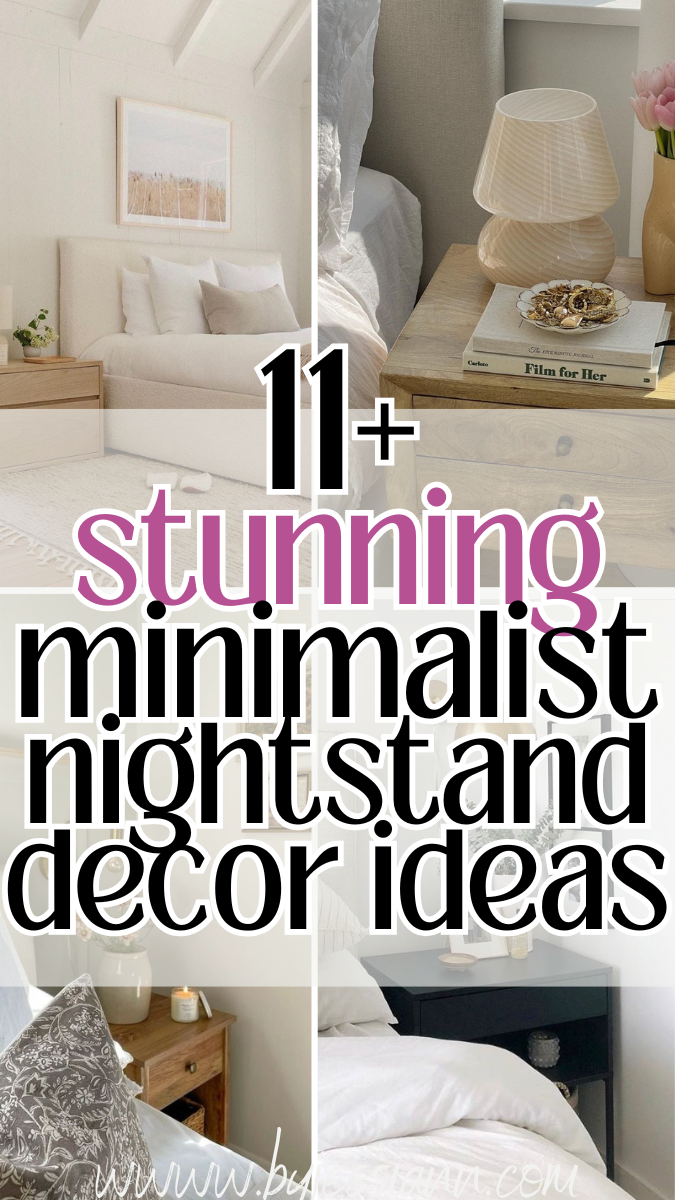 minimalist nightstand decor ideas